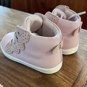 Jacadi baby girl leather shoes, pale rose